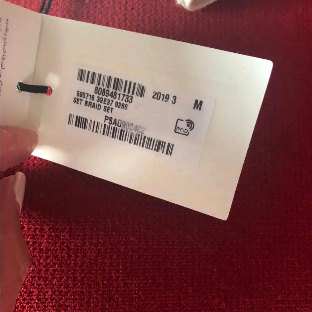 Gucci Cream Knit Headband with Red and Green Stripe